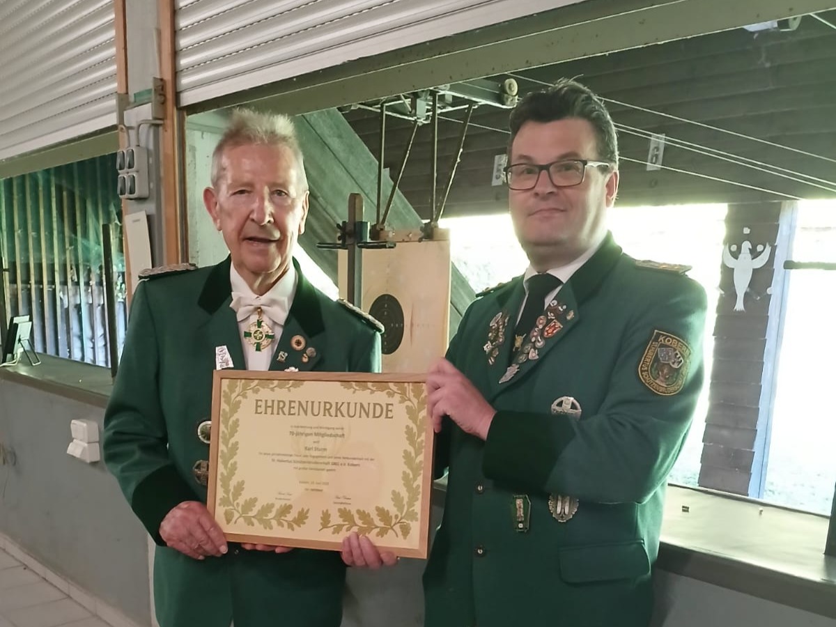 Dank und Anerkennung für jahrzehntelange Treue zur Bruderschaft